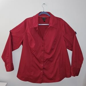 Lane Bryant Red Blouse